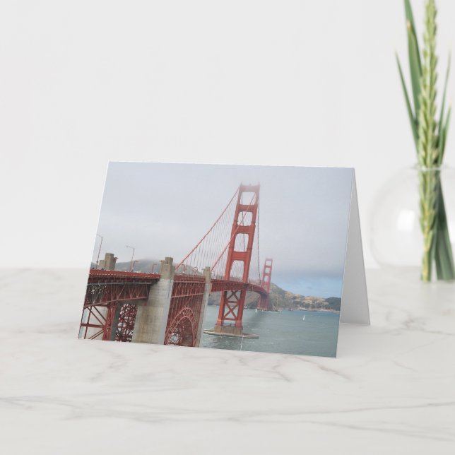 Cartes Pour Fêtes Annuelles Golden gate bridge, San Francisco (Devant)