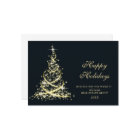 Golden Sparkle Christmas Tree Salutation d'entrepr