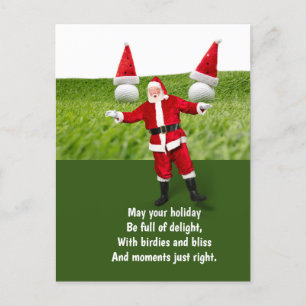 Cartes Pour Fêtes Annuelles Golf Noël avec Golf Ball