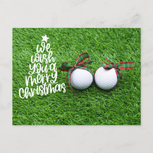 Cartes Pour Fêtes Annuelles Golf Noël thème pour golfeur