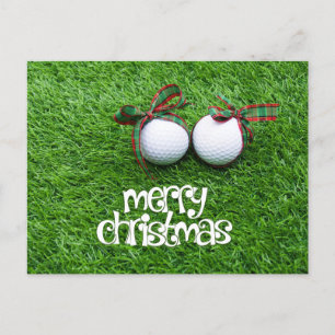 Cartes Pour Fêtes Annuelles Golf Noël thème pour golfeur