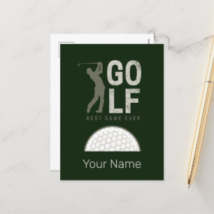 Cartes Pour Fêtes Annuelles Golf Sport Meilleur Jeu Ever pour les golfeurs et 