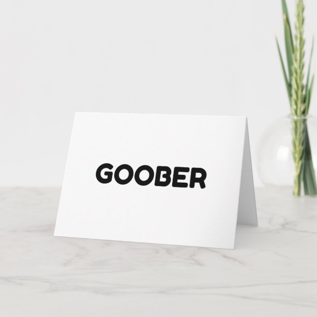 CARTES POUR FÊTES ANNUELLES GOOBER (Devant)