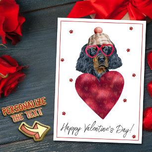 Cartes Pour Fêtes Annuelles Gordon Setter Amoureux des chiens Valentine Gift