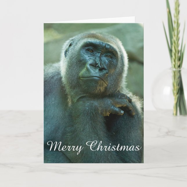 Cartes Pour Fêtes Annuelles Gorilla - Fed Up (Devant)