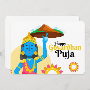 Cartes Pour Fêtes Annuelles Govardhan Puja