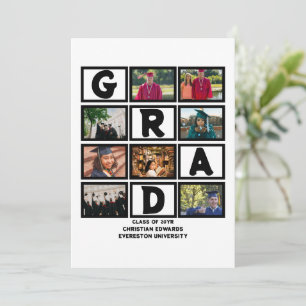 Cartes Pour Fêtes Annuelles Graduation Personnalisée Classe De 8E Année Collag
