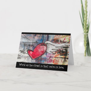Cartes Pour Fêtes Annuelles Graffiti Art Heart Lot You Card