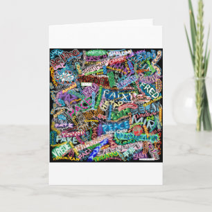 Cartes Pour Fêtes Annuelles graffiti peace international translation
