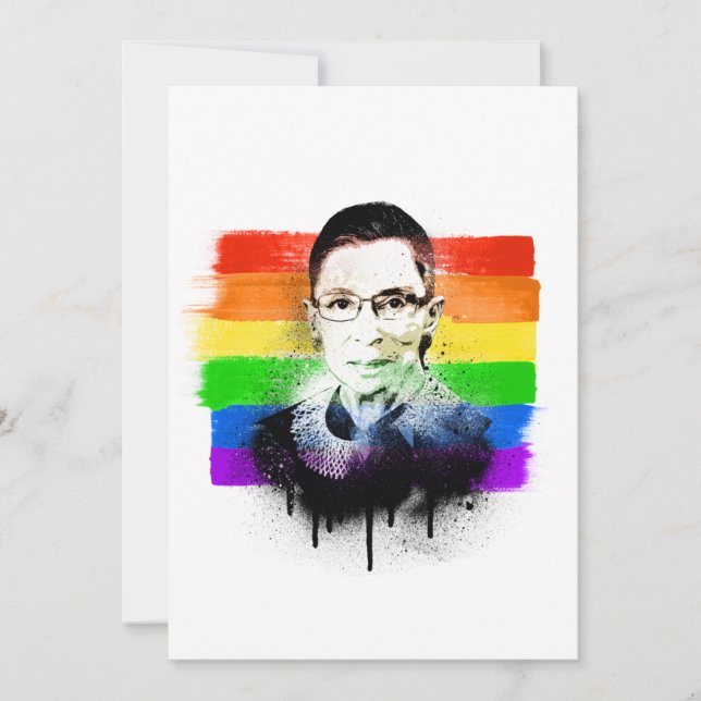 Cartes Pour Fêtes Annuelles Graffiti RBG Pride (Devant)