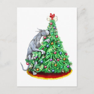 Cartes Pour Fêtes Annuelles Grand Dane Noël Atteindre les objectifs Bleu