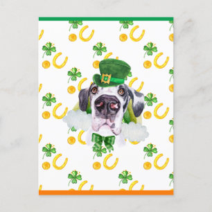 Cartes Pour Fêtes Annuelles Grand Danois Shamrock St. Patrick's Day