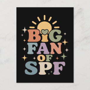 Cartes Pour Fêtes Annuelles Grand fan de la protection solaire SPF en été