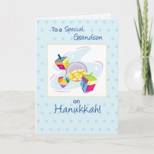 Cartes Pour Fêtes Annuelles Grand-fils sur Hanoukka