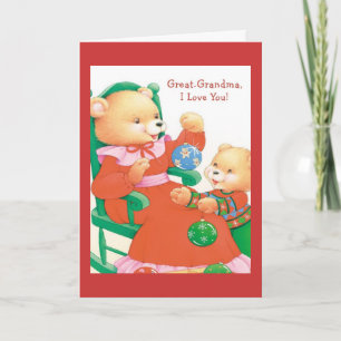 Cartes Pour Fêtes Annuelles Grand-Grand-maman je t'aime