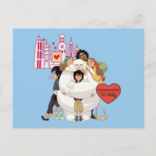 Cartes Pour Fêtes Annuelles Grand héros 6 | Programmé pour Hug Valentine (Devant)