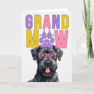 Cartes Pour Fêtes Annuelles Grand-MAW Kerry Blue Terrier Funny Grand-parents D