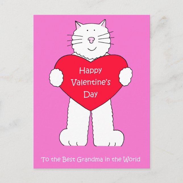 Cartes Pour Fêtes Annuelles Grand-mère Heureuse Sainte-Valentin (Devant)