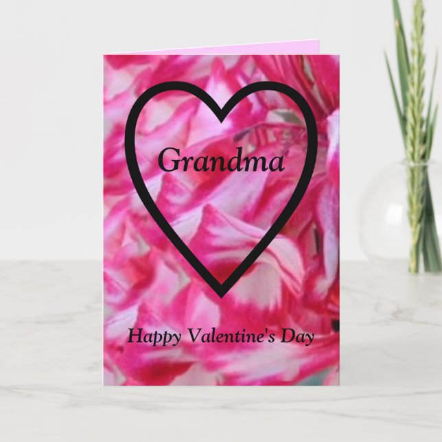 Cartes Pour Fêtes Annuelles Grand-mère Heureuse Sainte-Valentin (Devant)