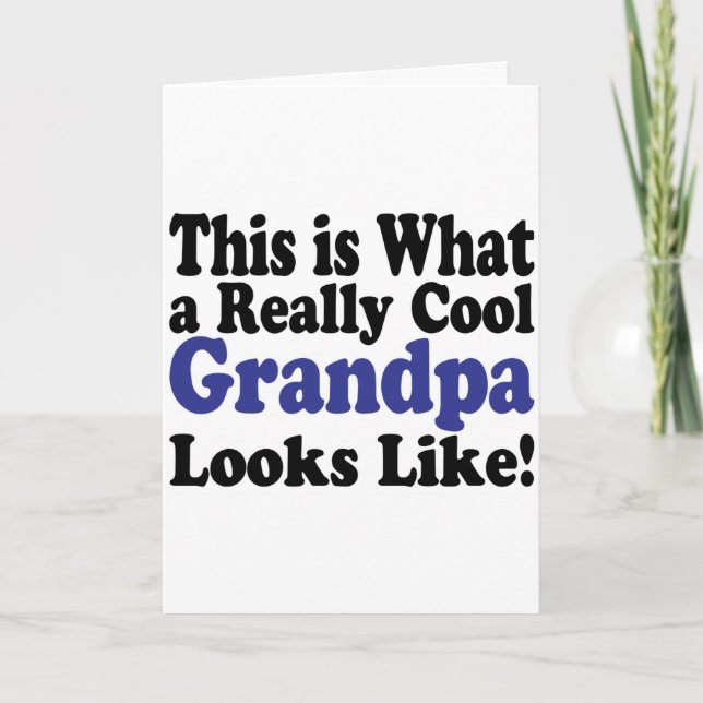 Cartes Pour Fêtes Annuelles Grand-papa frais (Devant)