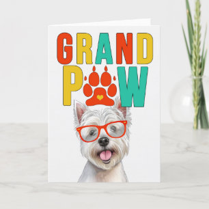 Cartes Pour Fêtes Annuelles Grand-parents GrandDOG West Highland