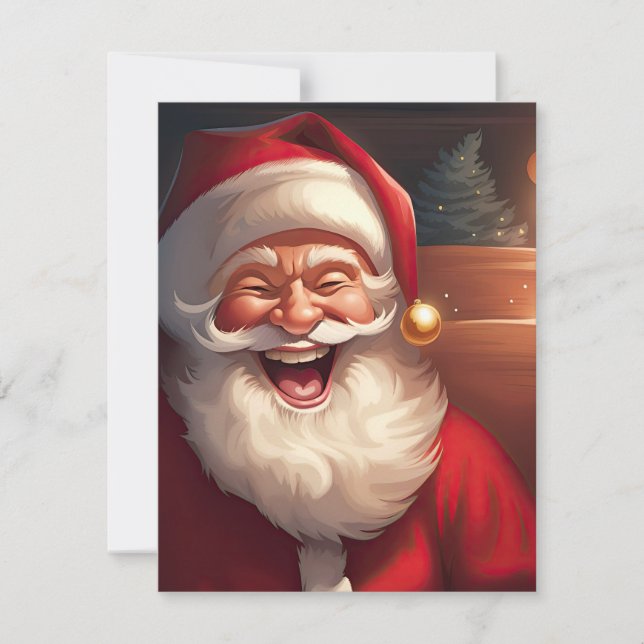 Cartes Pour Fêtes Annuelles Grand Père Noël (Devant)
