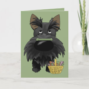 Cartes Pour Fêtes Annuelles Grand Scottie Pâques de nez