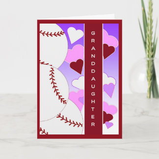 Cartes Pour Fêtes Annuelles Granddaughter I Love