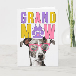 Cartes Pour Fêtes Annuelles GrandMAW Greyhound GrandDOG Grand-parents Day