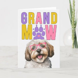 Cartes Pour Fêtes Annuelles GrandMAW Havanese CHIEN Drôle de fête des grands-p