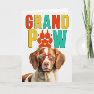 Cartes Pour Fêtes Annuelles GrandMÈRE Brittany Spaniel GrandCHIEN Fête des Gra