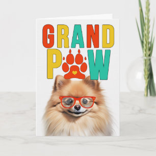 Cartes Pour Fêtes Annuelles GrandPAW Poméranien GrandDOG Fête des Grands-Paren