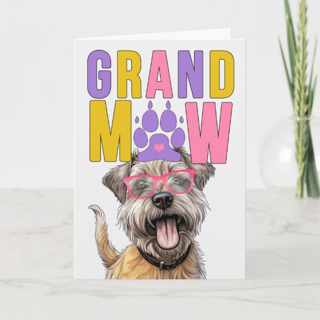 Cartes Pour Fêtes Annuelles GranMAW Glen of Imaal DOG Grand-parents Day (Devant)