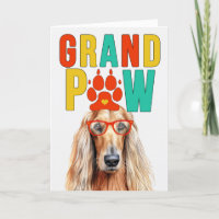 GranPAW Afghan Hound GrandDOG Grand-parents Day