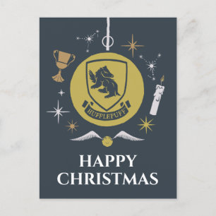 Cartes Pour Fêtes Annuelles Graphique Bauble de Noël HUFFLEPUFF™
