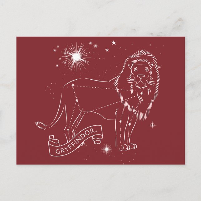 Cartes Pour Fêtes Annuelles Graphique de constellation GRYFFINDOR™ (Devant)
