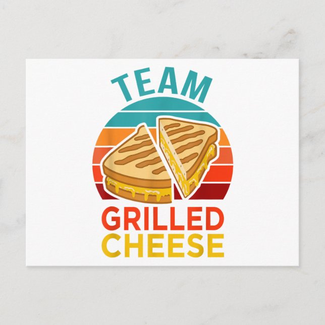 Cartes Pour Fêtes Annuelles Graphisme de l'amoureux du sandwich au fromage gri (Devant)