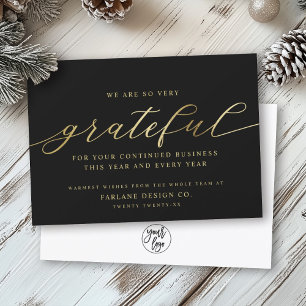 Cartes Pour Fêtes Annuelles Gratuit   Modern Script Business Logo Entreprise