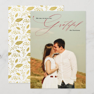 Cartes Pour Fêtes Annuelles Gratuit Rouge Script Calligraphie pleine photo