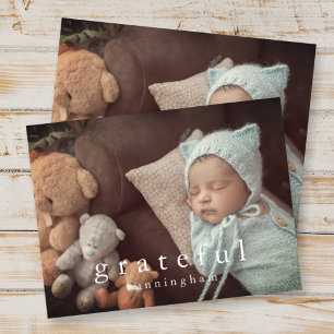 Cartes Pour Fêtes Annuelles Gratuit Thanksgiving Photo de famille moderne