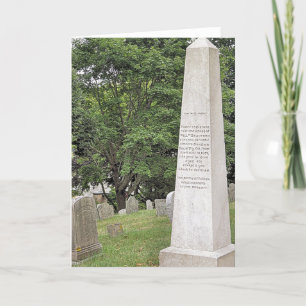 Cartes Pour Fêtes Annuelles Gravesite of Governor William Bradford