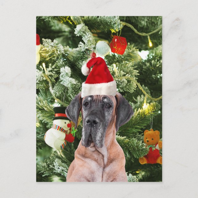 Cartes Pour Fêtes Annuelles Great Dane (Devant)