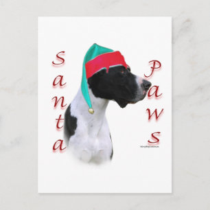 Cartes Pour Fêtes Annuelles Great Dane (manteau) Père Noël Paws