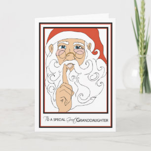Cartes Pour Fêtes Annuelles Great Grand-fille Jolly Old St Nick