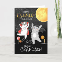 Great Grandson PURRfect Halloween Dancing Cats