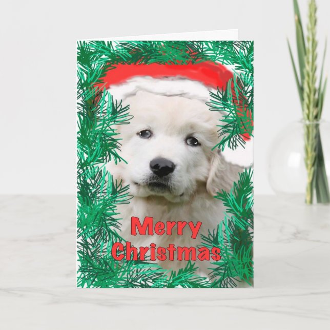 Cartes Pour Fêtes Annuelles Great Pyrenees (Devant)