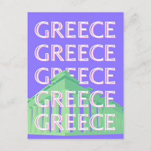 Cartes Pour Fêtes Annuelles Grèce, Athènes Travel Art