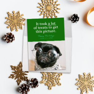 Cartes Pour Fêtes Annuelles Green Beaucoup de soins Happy Howlidays Funny Pet