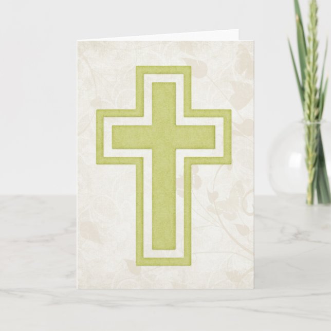 Cartes Pour Fêtes Annuelles Green Cross 4 Blank Christian Grey Card (Devant)