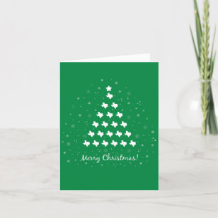 Cartes Pour Fêtes Annuelles Green Elegant Texas Christmas Tree